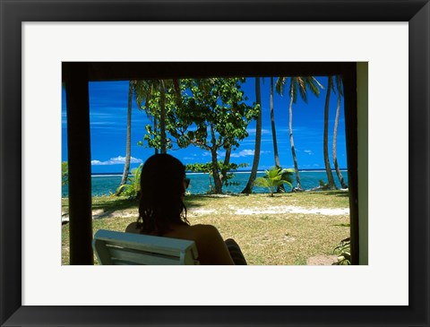 Framed Tambua Sands, Coral Coast, Fiji Print