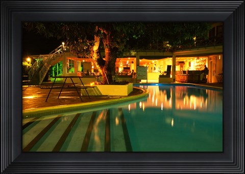 Framed Pool at Sheraton Denarau Villas, Denarau Island, Nadi, Fiji Print