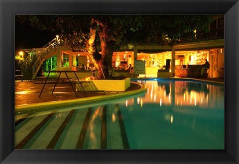 Framed Pool at Sheraton Denarau Villas, Denarau Island, Nadi, Fiji Print