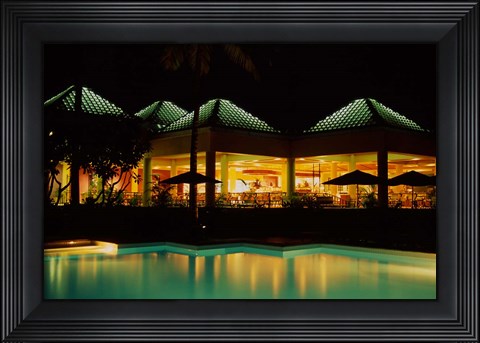 Framed Sheraton Fiji Resort, Denarau Island, Fiji Print