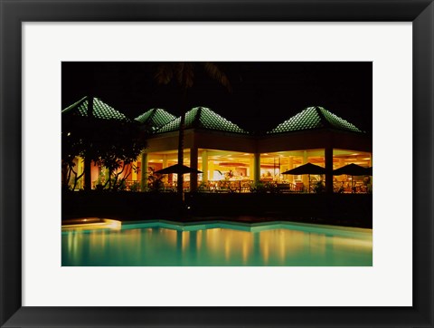 Framed Sheraton Fiji Resort, Denarau Island, Fiji Print