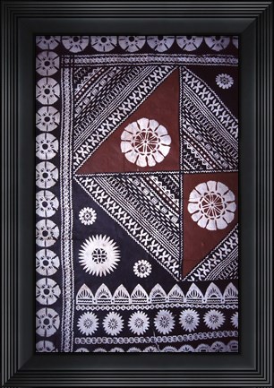 Framed Masi, Fiji Museum, Suva, Fiji Print