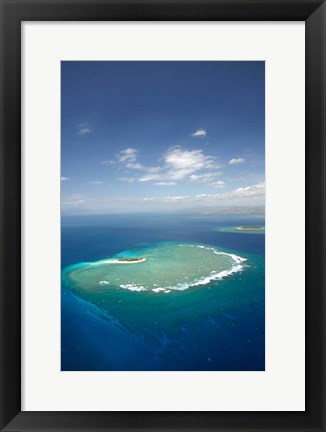 Framed Namotu Island, Mamanuca Islands, Fiji Print