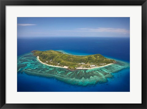 Framed Tokoriki Island, Mamanuca Islands, Fiji Print