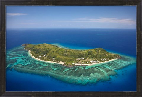 Framed Tokoriki Island, Mamanuca Islands, Fiji Print