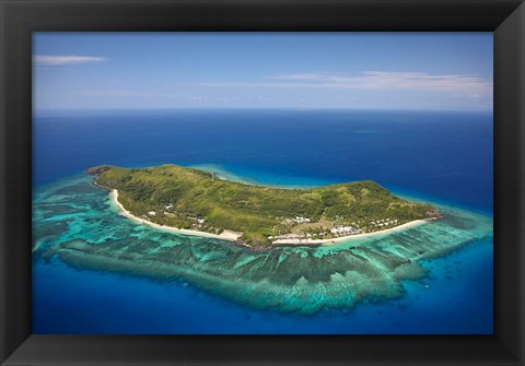 Framed Tokoriki Island, Mamanuca Islands, Fiji Print