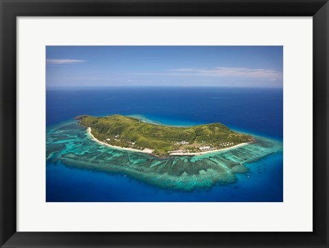 Framed Tokoriki Island, Mamanuca Islands, Fiji Print