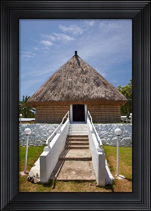 Framed Meeting House, Solevu Village, Malolo Island, Fiji Print