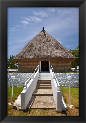 Framed Meeting House, Solevu Village, Malolo Island, Fiji Print