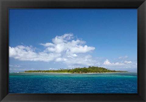 Framed Malolo Lailai Island, Mamanuca Islands, Fiji Print