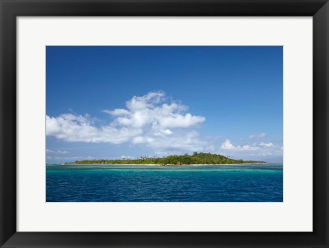 Framed Malolo Lailai Island, Mamanuca Islands, Fiji Print