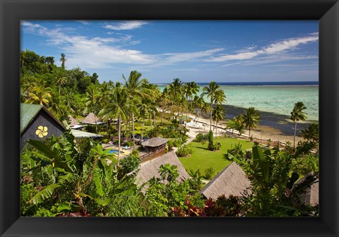 Framed Crusoe&#39;s Retreat, Fiji Print