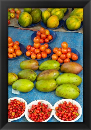 Framed Nadi Produce Market, Nadi, Viti Levu, Fiji Print