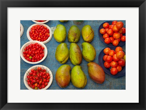 Framed Market at Nadi, Viti Levu, Fiji Print