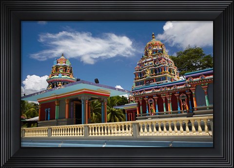 Framed Sri Siva Subramaniya Swami Temple, Nadi, Viti Levu, Fiji Print