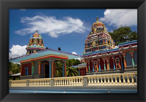 Framed Sri Siva Subramaniya Swami Temple, Nadi, Viti Levu, Fiji Print