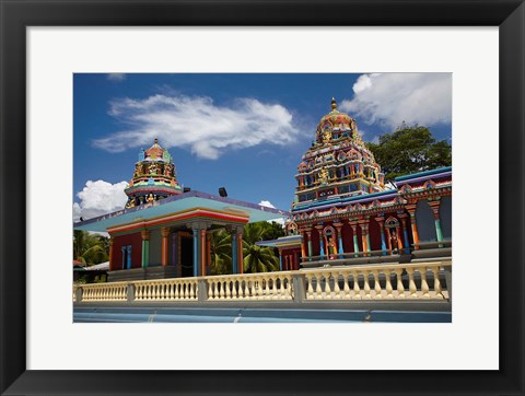 Framed Sri Siva Subramaniya Swami Temple, Nadi, Viti Levu, Fiji Print