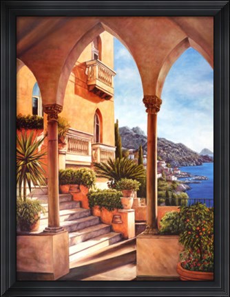 Framed Palazzo on Amalfi Print