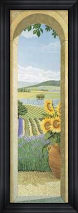 Framed Andrea Del missier - Scorcio di Campagna Size 13x39.5 Print
