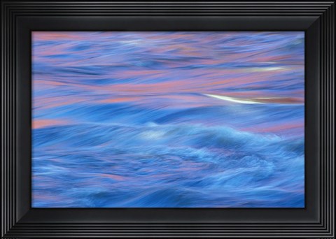 Framed Covered Bridge Reflection in the Housatonic River, Litchfield Hills, Connecticut Print