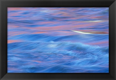 Framed Covered Bridge Reflection in the Housatonic River, Litchfield Hills, Connecticut Print