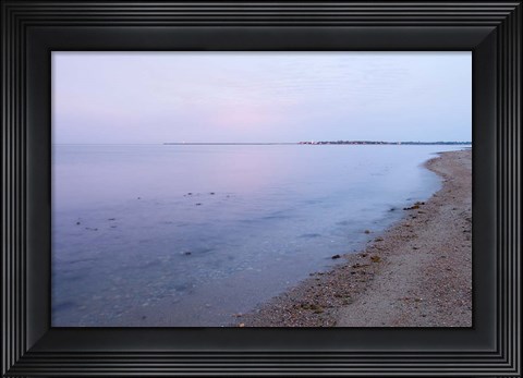 Framed Early Morning on the Beach at Griswodl Point in Old Lyme, Connecticut Print