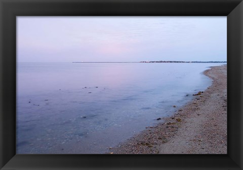 Framed Early Morning on the Beach at Griswodl Point in Old Lyme, Connecticut Print