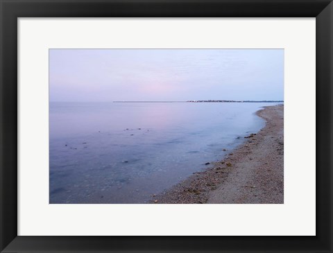 Framed Early Morning on the Beach at Griswodl Point in Old Lyme, Connecticut Print