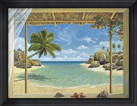 Framed Seychelles View Print