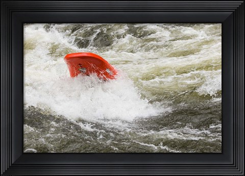 Framed Kayaking, Farmington River, Connecticut Print