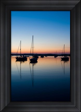Framed Sailboat, Connecticut River Print