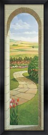 Framed Portico Sul Giardino Print