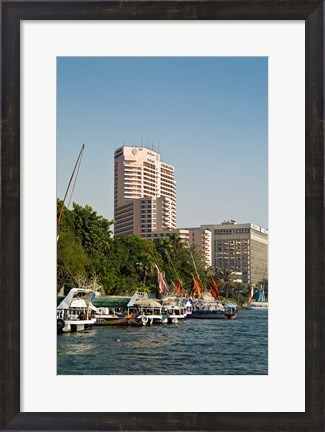 Framed Nile River, Cairo, Egypt, North Africa Print