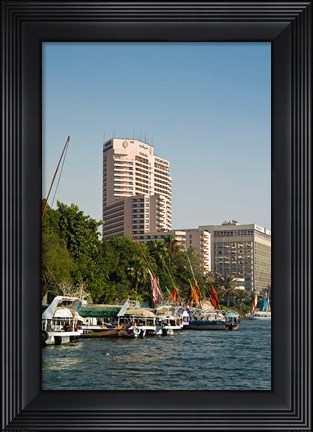 Framed Nile River, Cairo, Egypt, North Africa Print