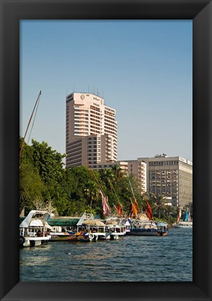 Framed Nile River, Cairo, Egypt, North Africa Print