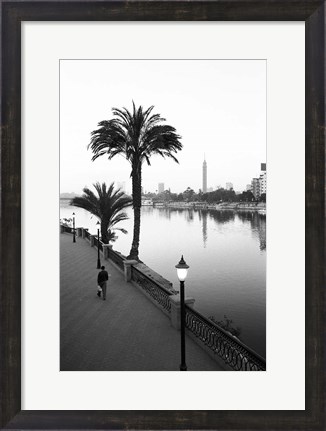 Framed View of the Nile River, Cairo, Egypt Print