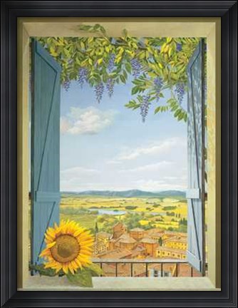 Framed Finestra Sul Borgo Print