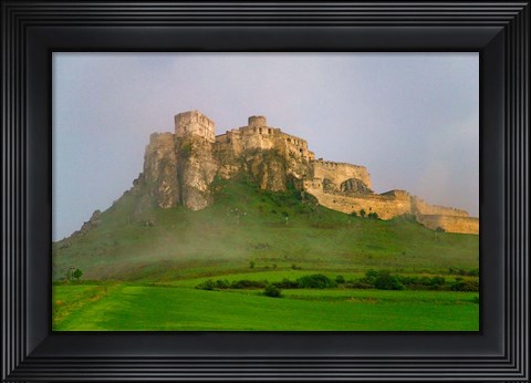Framed Spissky Hrad in Mist, Slovakia Print