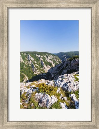 Framed Gorge of Zadiel in the Slovak karst, National Park Slovak Karst, Slovakia Print