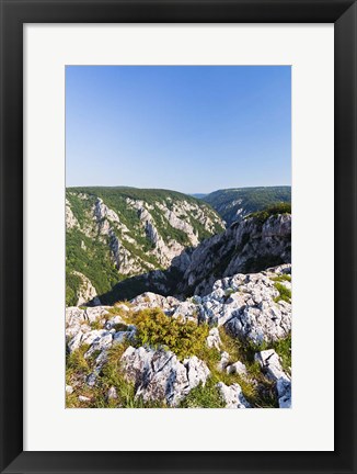 Framed Gorge of Zadiel in the Slovak karst, National Park Slovak Karst, Slovakia Print