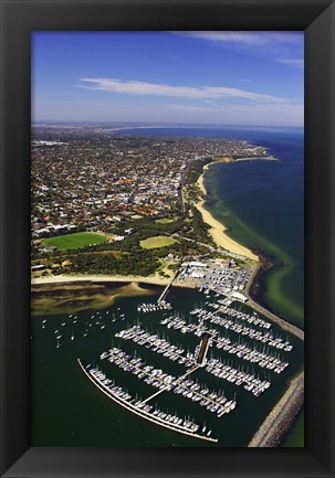 Framed WWI Submarine Wreck, Picnic Point, Sandringham, Port Phillip Bay, Melbourne, Victoria, Australia Print