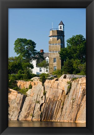 Framed MA Cape Ann, Halibut Point SP, WWII Submarine Print