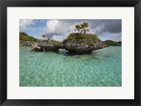 Framed Island of Fulanga, Fiji Print