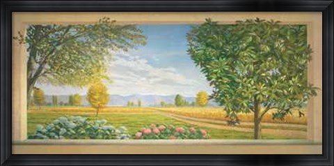 Framed Vista Sulla Campagna Print