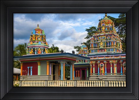 Framed Sri Siva Subramaniya Hindu temple, Nadi, Viti Levu, Fiji Print