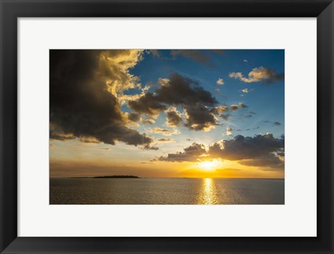 Framed Harbor of Nadi, Viti Lewu, Fiji Print
