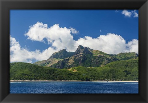 Framed Yasawa, Fiji, South Pacific Print