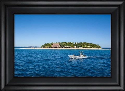 Framed Beachcomber Island, Fiji Print