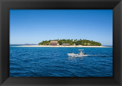 Framed Beachcomber Island, Fiji Print