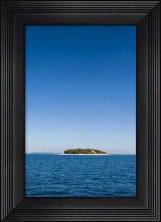 Framed Beachcomber Island, Mamanucas Islands, Fiji, South Pacific Print